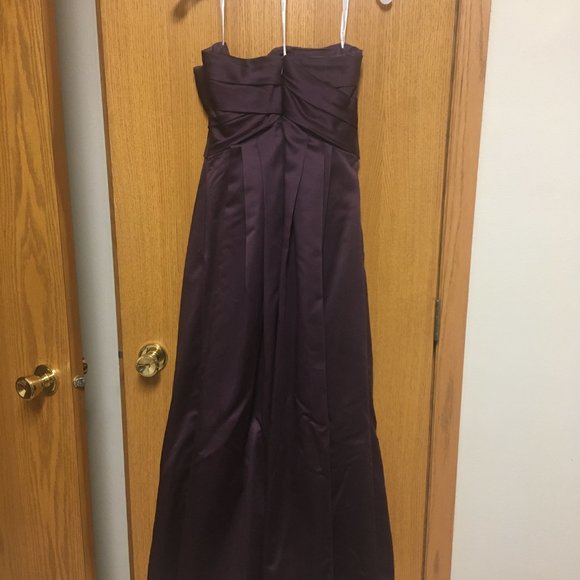 David's Bridal Plum Ball Gown - 1 - Picture 6 of 8